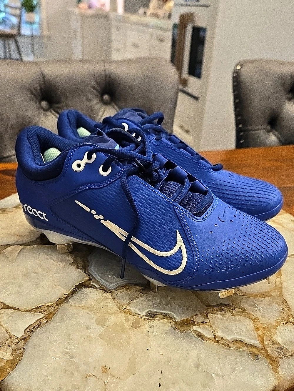 Nwob Nike Hyperdiamond 4 Softball Cleats Blue US 8